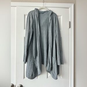Gray-Blue Women's Hooded Barefoot Dreams Sweater
